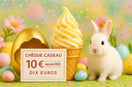 Carte cadeau sur le thème de Pâques pour un mix à glace chez Gelmix