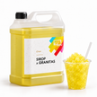 Sirop à granita Citron, bidon 5 L et granité — visuel de présentation