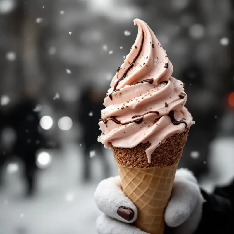 Glace italienne au Ice Tea, rafraîchissante et légère, avec une saveur subtile de thé glacé