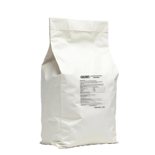 Sachet de 5kg de mix en poudre pour gaufres croustillantes 