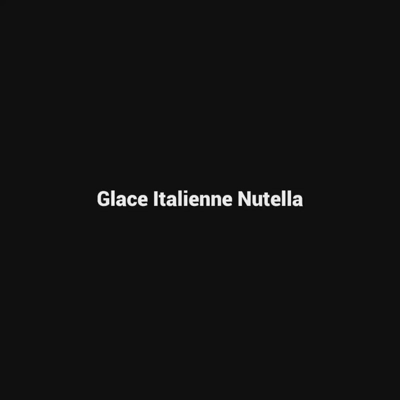 Recette de la Glate Italienne au Nutella