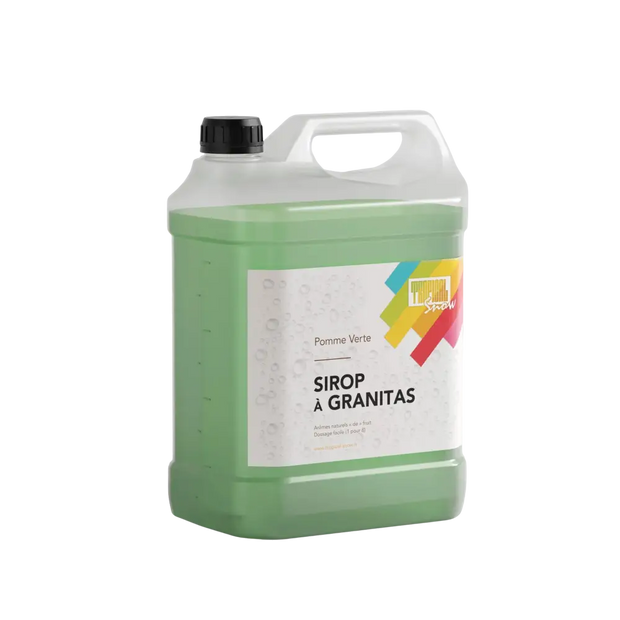 Sirop granitas pomme verte 5L – Arôme intense pour granités