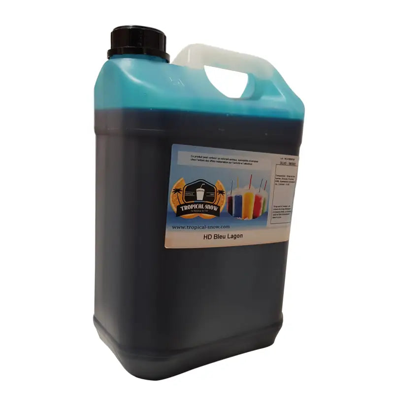 Conteneur noir de Sirop HD 5 litres Granita Tropical Bleu Lagon pour machine à granita